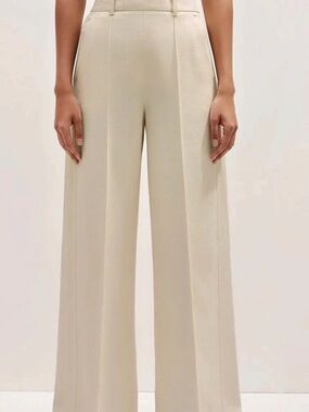 Cream Wide Leg (Pants Altered) see description.